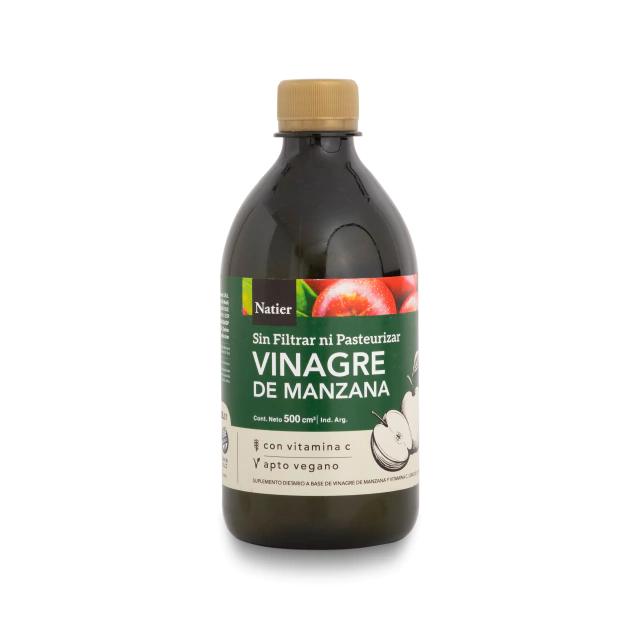 NATIER VINAGRE DE SIDRA DE MANZANA + VITAMINA C  X250 ML